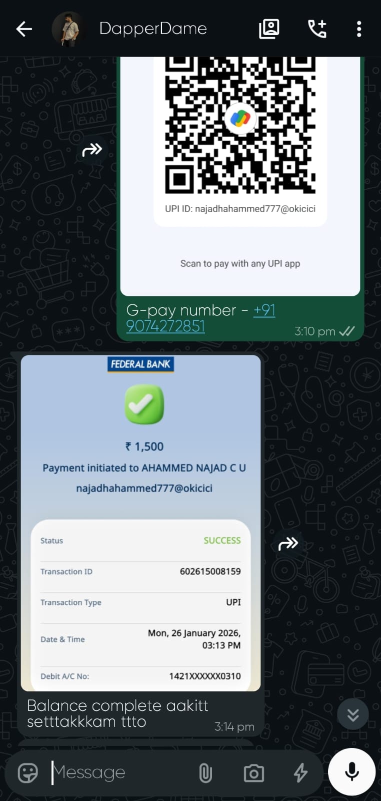 Client Proof Screenshot